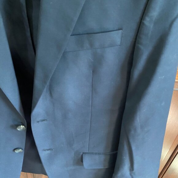 Lauren Ralph Lauren Mens Blazer Jacket 38R Black Wool 2-Button Single Breasted - Picture 12 of 16